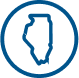 Illinois state outline icon